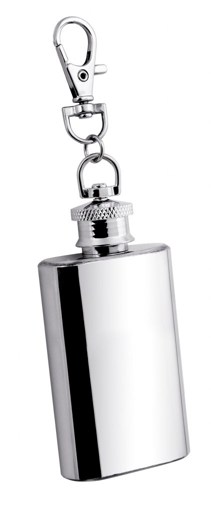 STEEL FLASK WITH SPRING CLIP 59,1 ml-2oz