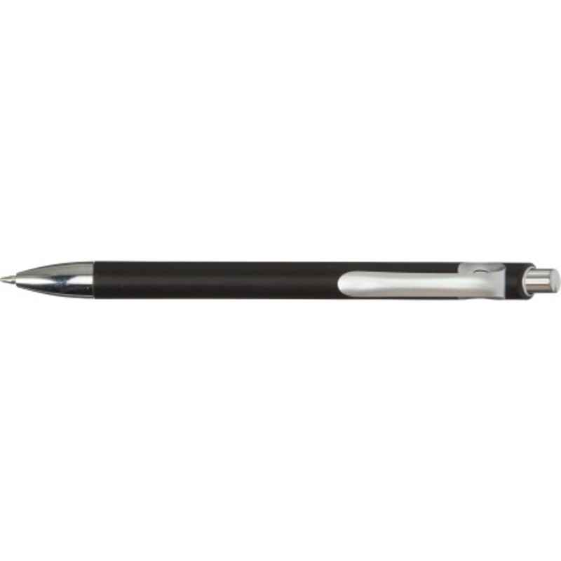 Plastic ballpen with metallic look