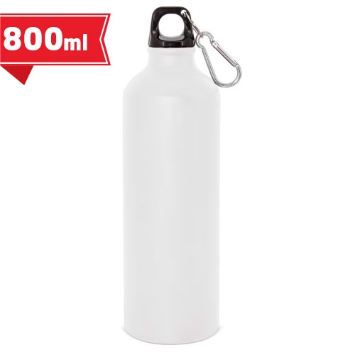 Aluminium bottle 800 ml with carabiner 