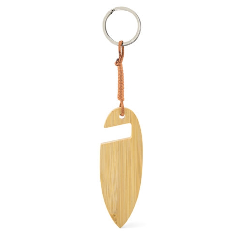 BAMBOO KEY RING WITH MOBILE HOLDER 