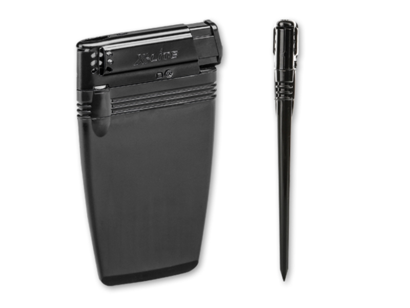 FLATEN flat plastic lighter, Black