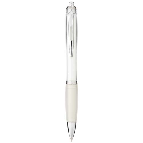 Nash ballpoint pen with coloured barrel and grip (black ink)