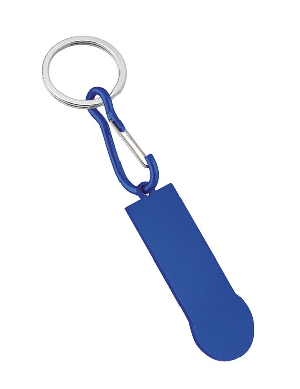 KEYCHAIN TROLLEY- ALUMINIUM BLUE