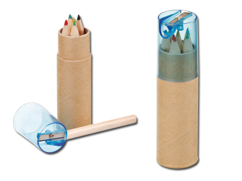 DEGAS colour pencils, 6 pcs, Light blue