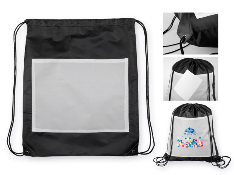 SANCHO polyester drawstring backpack, 210D, Black