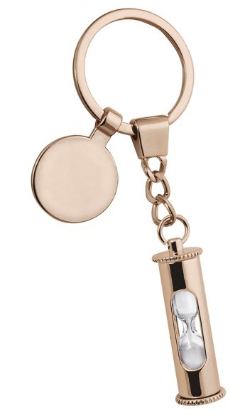 PINK HOURGLASS KEY RING C/GETTONE