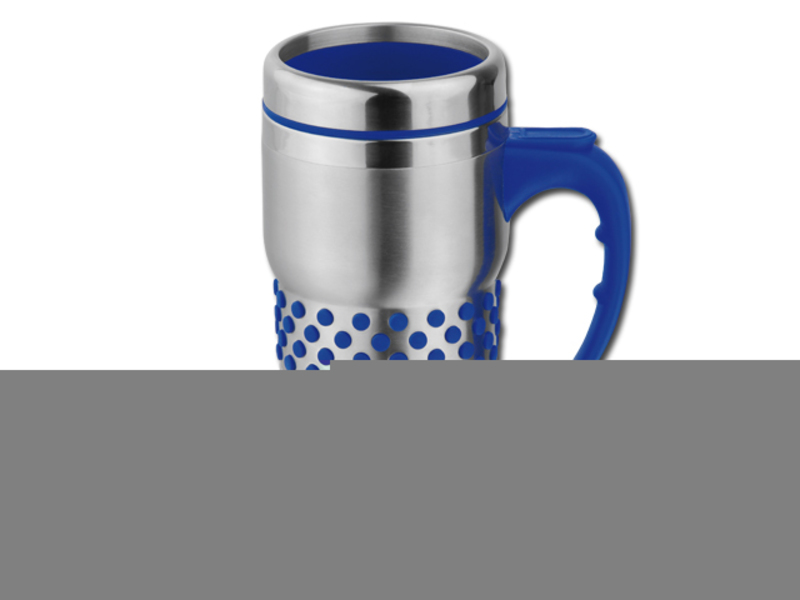 RICHMAN stainless steel/plastic double-layer thermomug, 0,4 l, Royal blue
