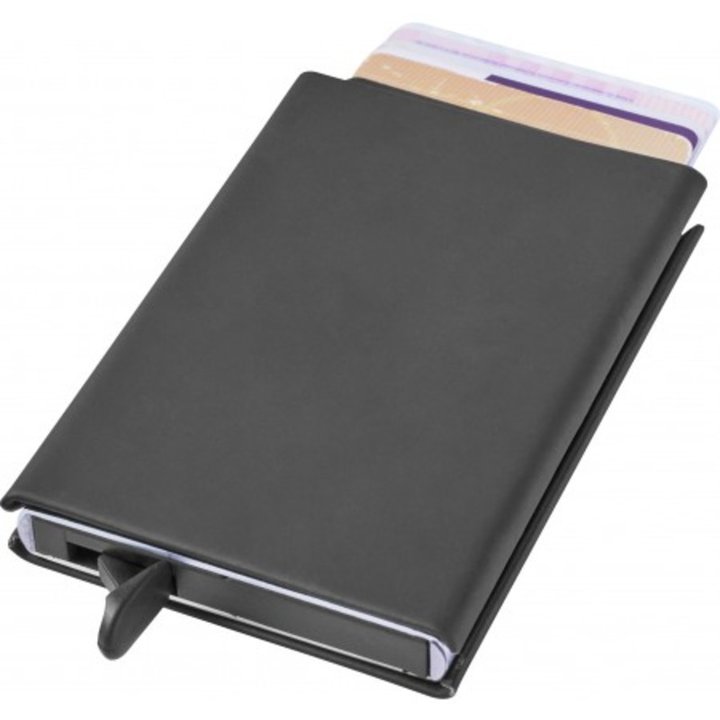 Aluminium RFID soft touch card holder