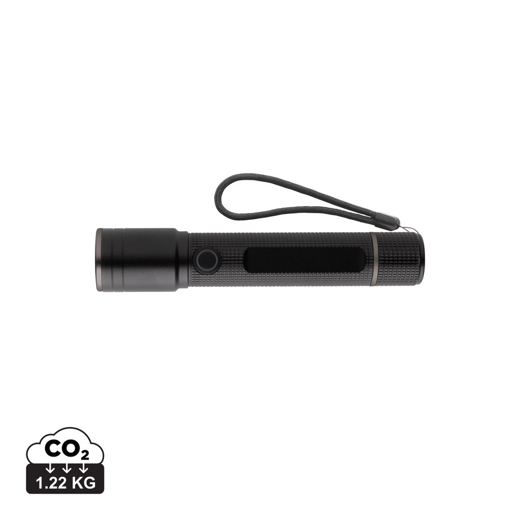 Gear X RCS recycled aluminium USB-rechargeable torch