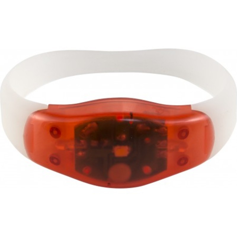 ABS and silicone wrist band with LED light