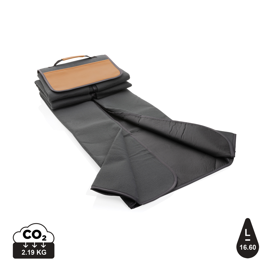 Impact AWARE™ RPET picnic blanket with PU cover