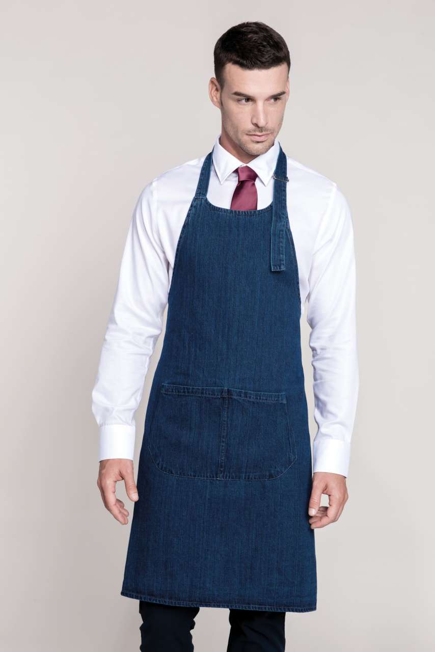 COTTON APRON WITH POCKET