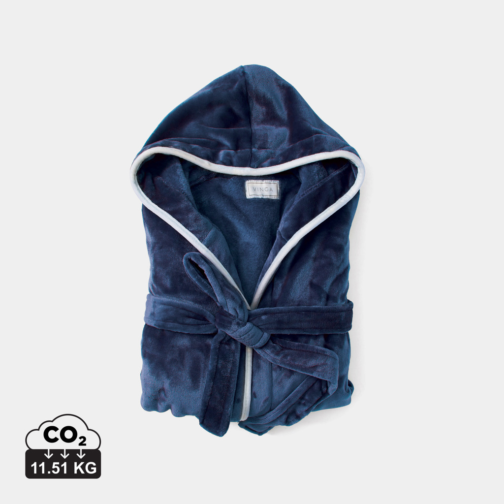 VINGA Louis luxury plush GRS RPET robe size S-M