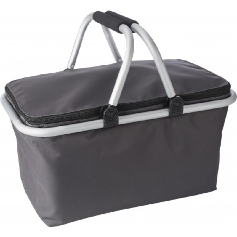 Polyester (320-330gr) foldable shopping basket.