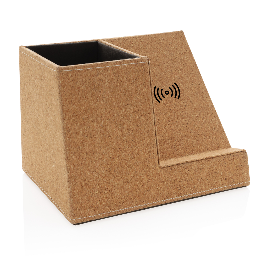 Cork pen holder and 5W wireless charger