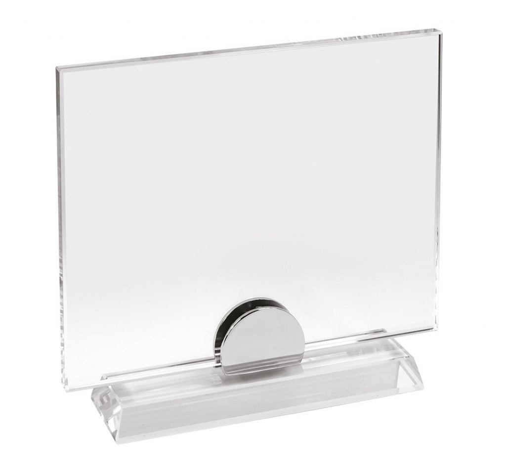 GLASS PLATE WITH BASE 180x150 mm