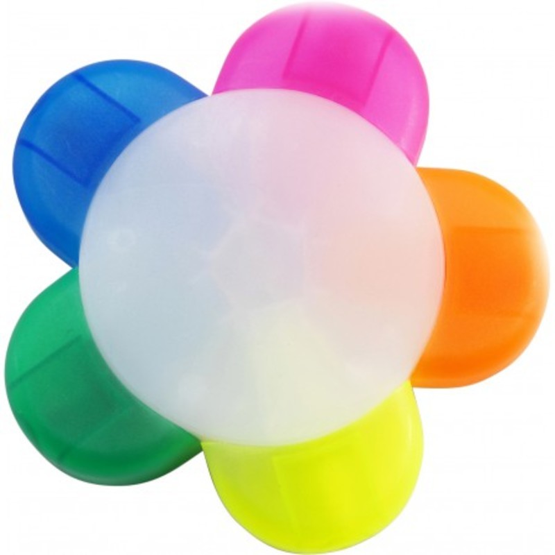 Text marker, five colours