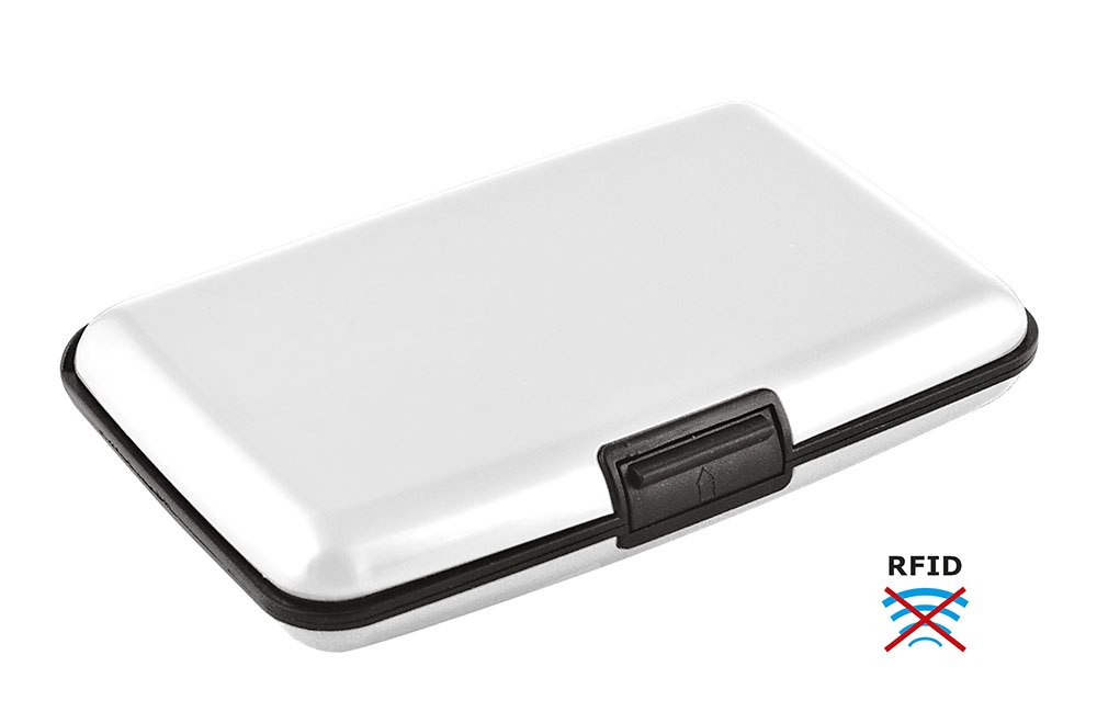 BUSINESS CARD HOLDER ALUMINIUM WHITE