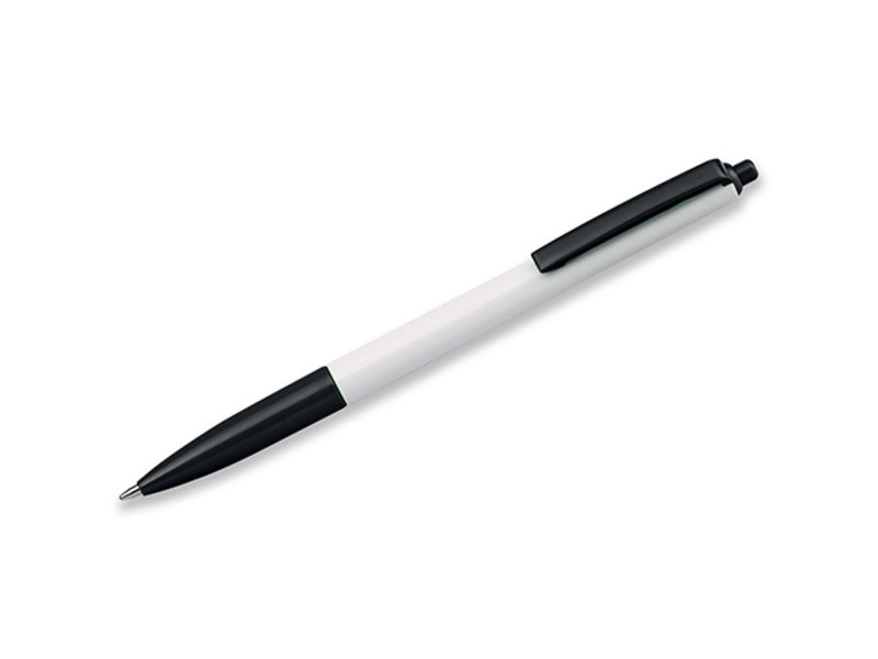 SIMPLY plastic ball pen, blue refill, Black