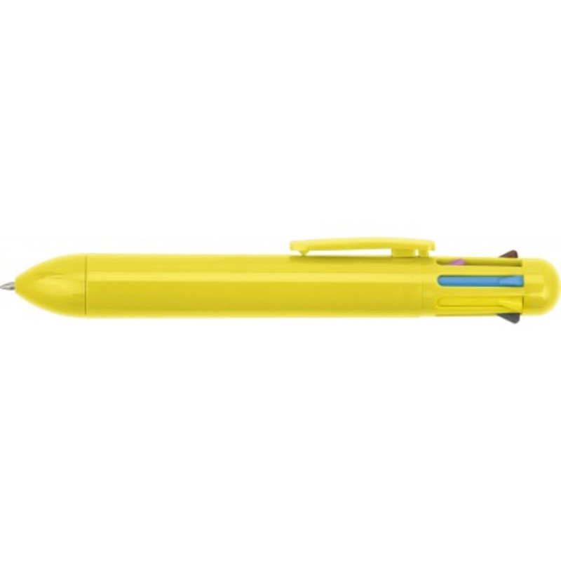 Eight colour plastic ballpen.
