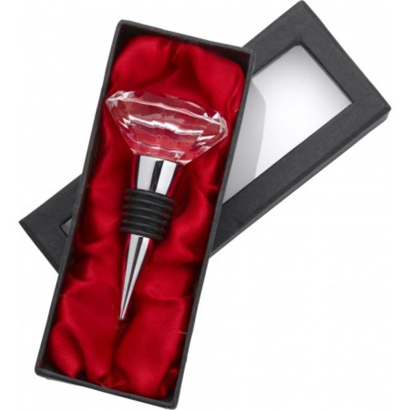 Wine stopper with crystal top