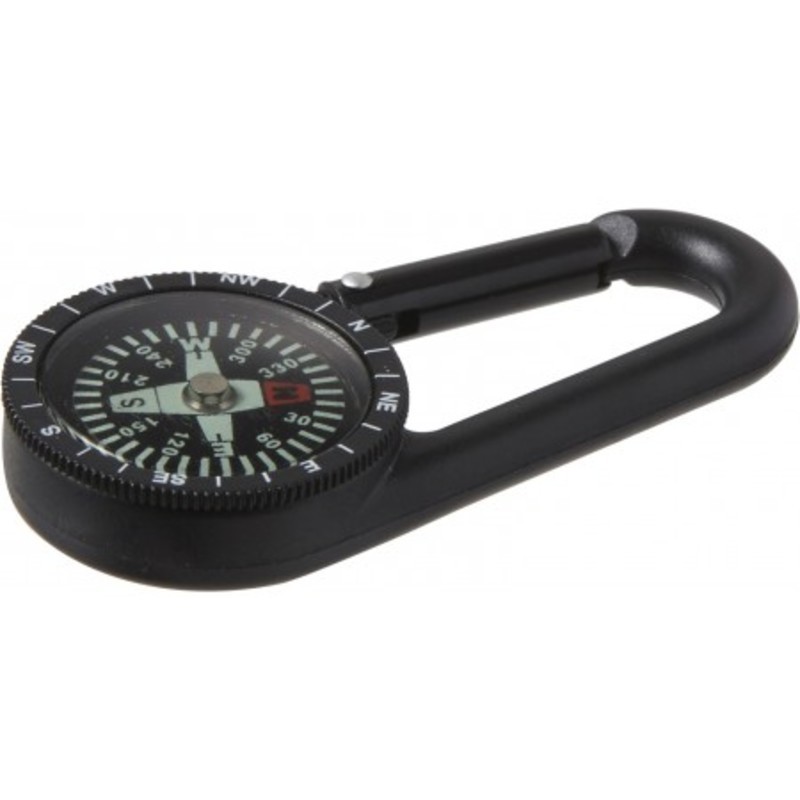 Plastic compass with plastic carabineer