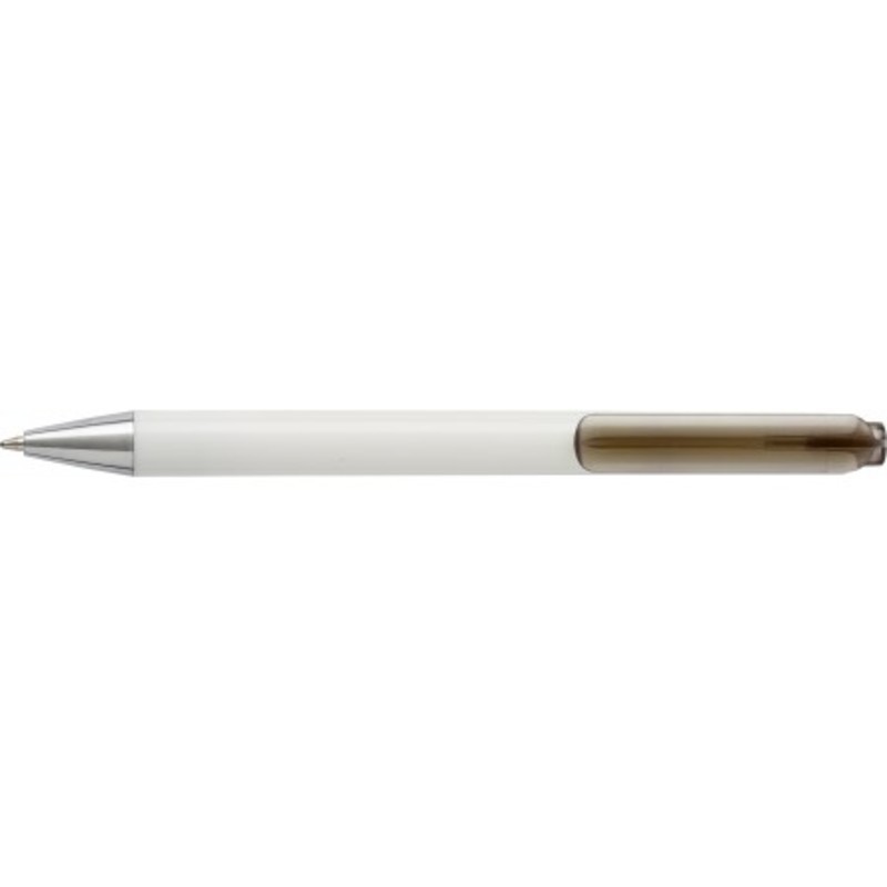 Plastic white ballpen.