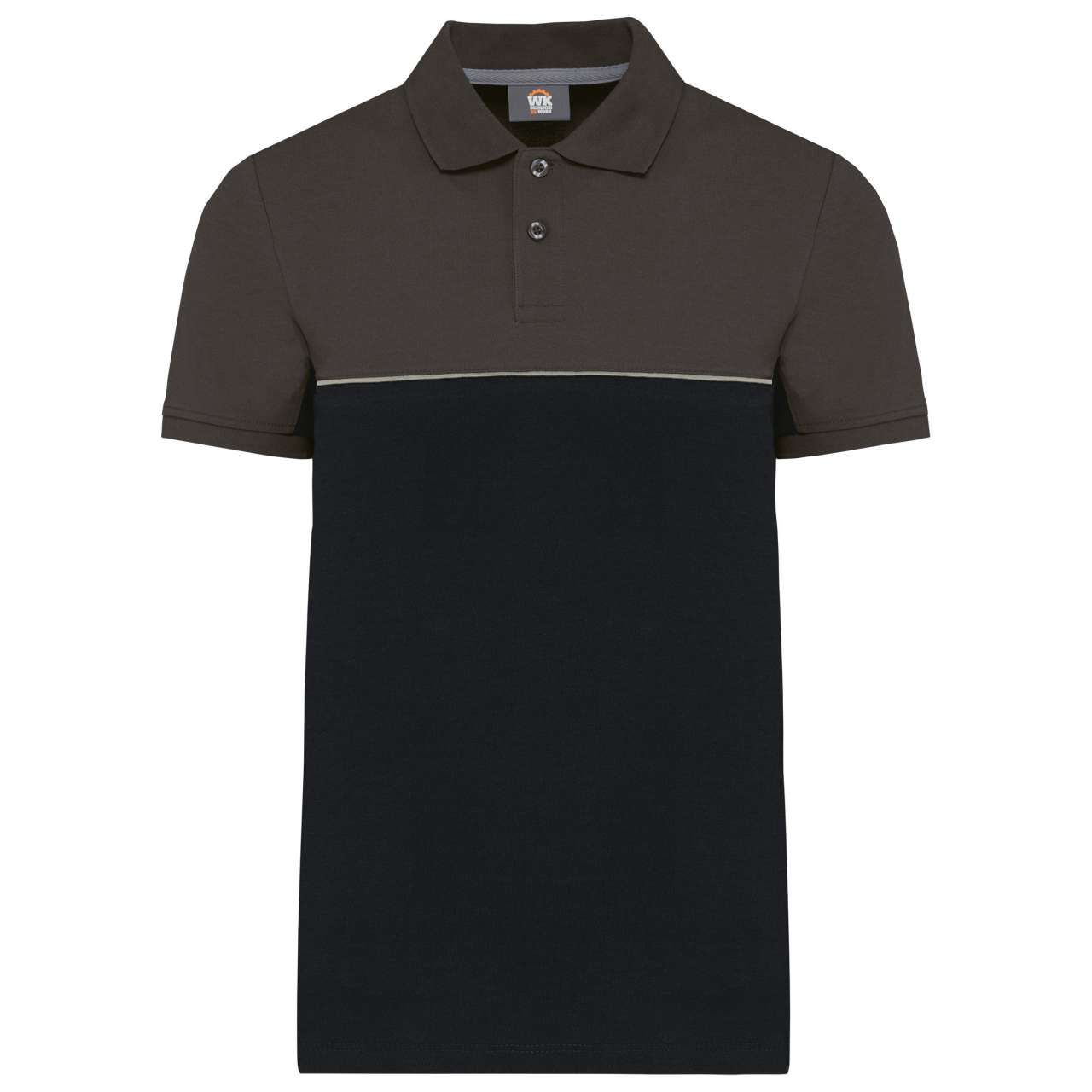 UNISEX ECO-FRIENDLY TWO-TONE SHORT SLEEVE POLO SHIRT
