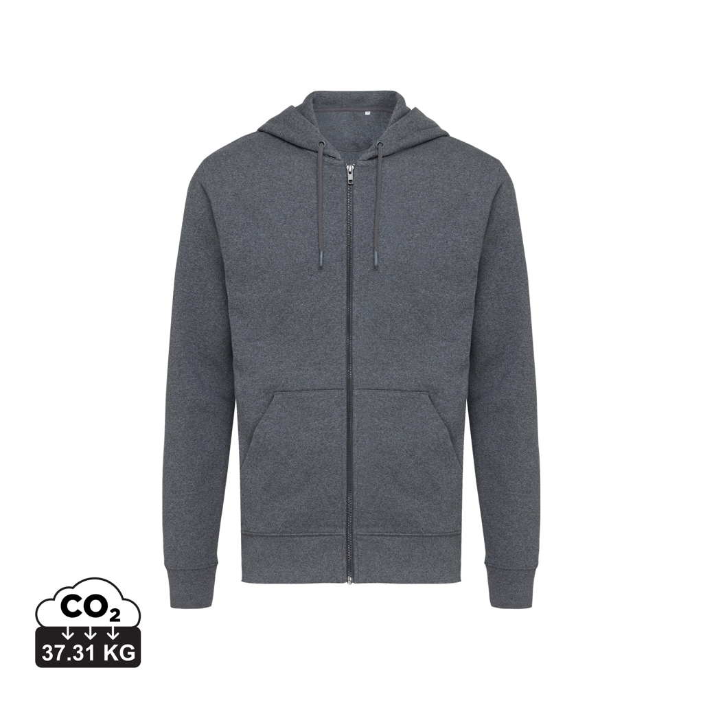 IQONIQ Abisko recycled cotton zip through hoodie