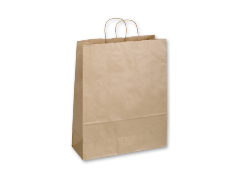TWISTER NATURA III paper gift bag, 32x13x42,5 cm, Natural