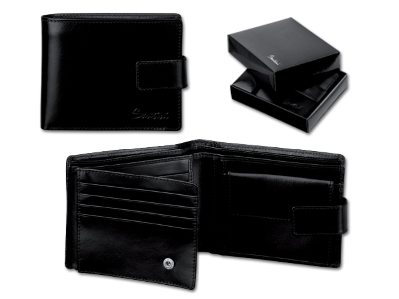 GASPARO men's wallet SANTINI, Black
