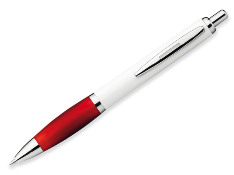 DIGIT plastic ball pen, blue refill, Red