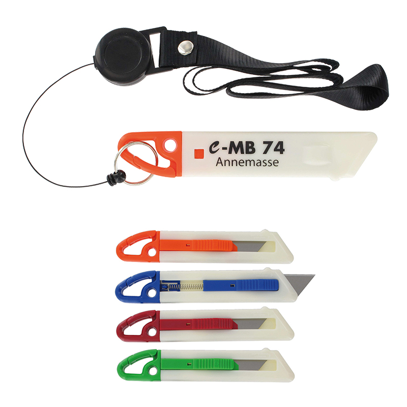 LANYARD KNIFE WITH AUTO-RETRACTABLE BLADE