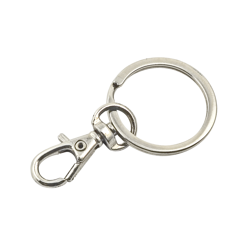 KEY-RING WITH METAL SNAP HOOK