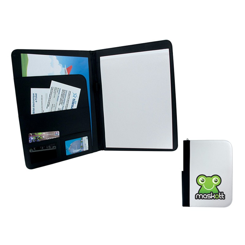 A4 portfolio with zip-closure