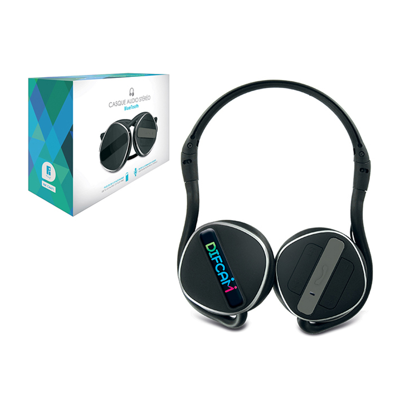 Fold-up Bluetooth® stereo headphones