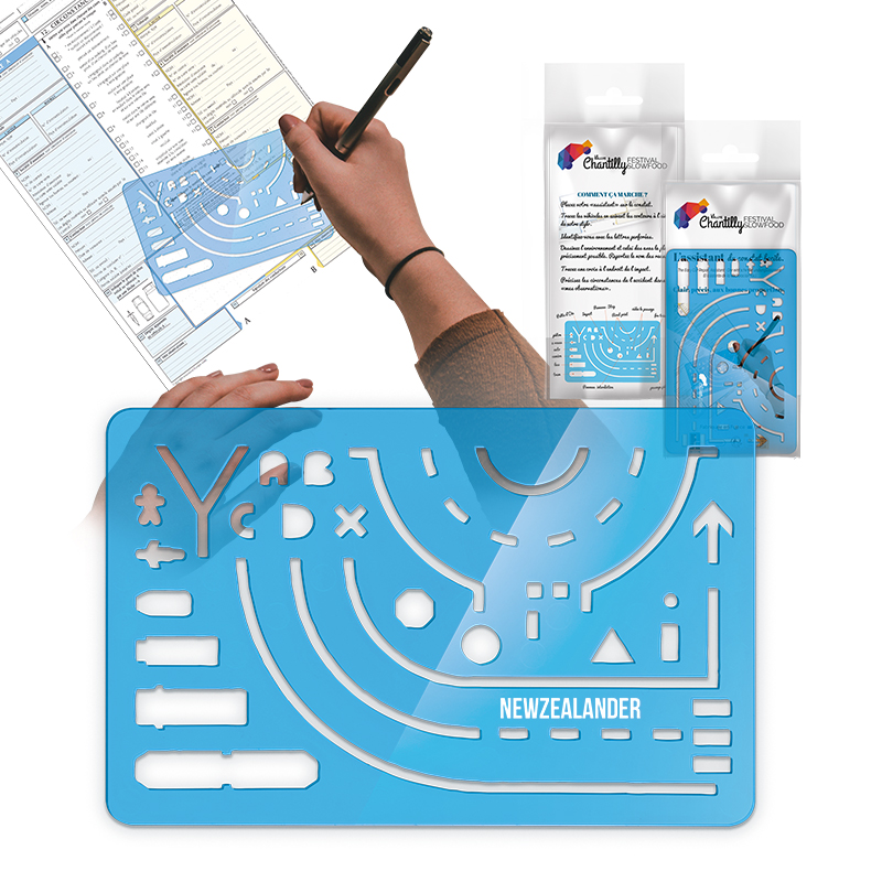 NORMOGRAPH RULER WITH BAG