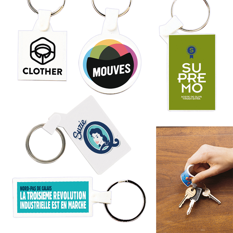 FLEXIBLE PLASTIC KEY-RING