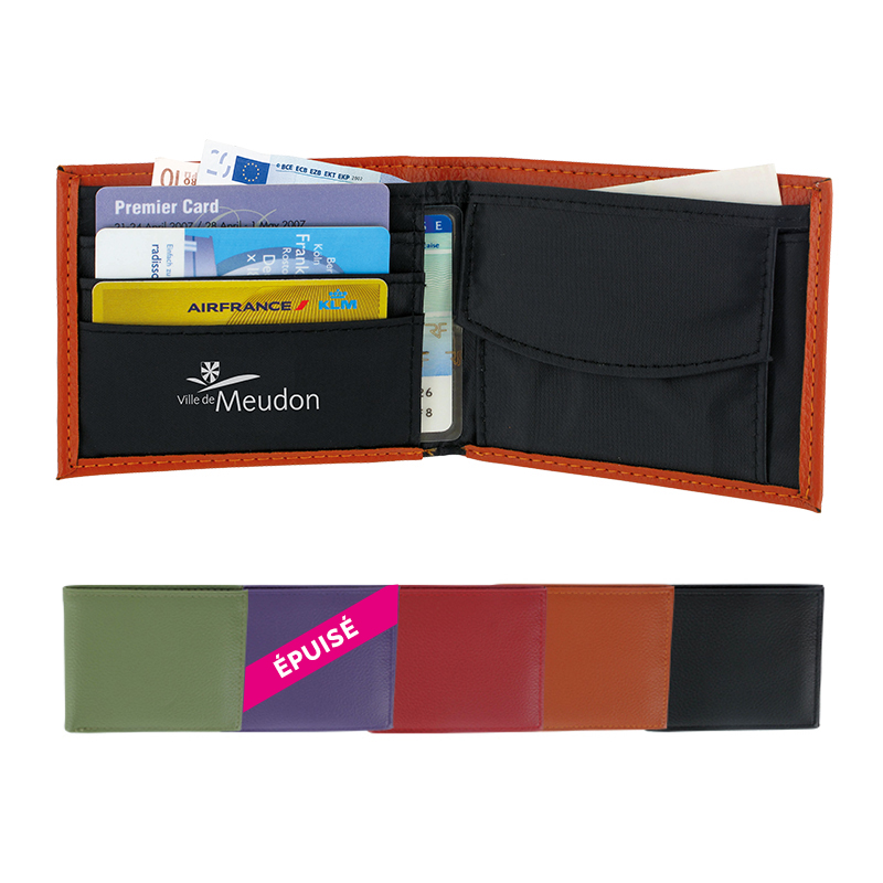 WALLET, LYCHEE PATTERN PVC