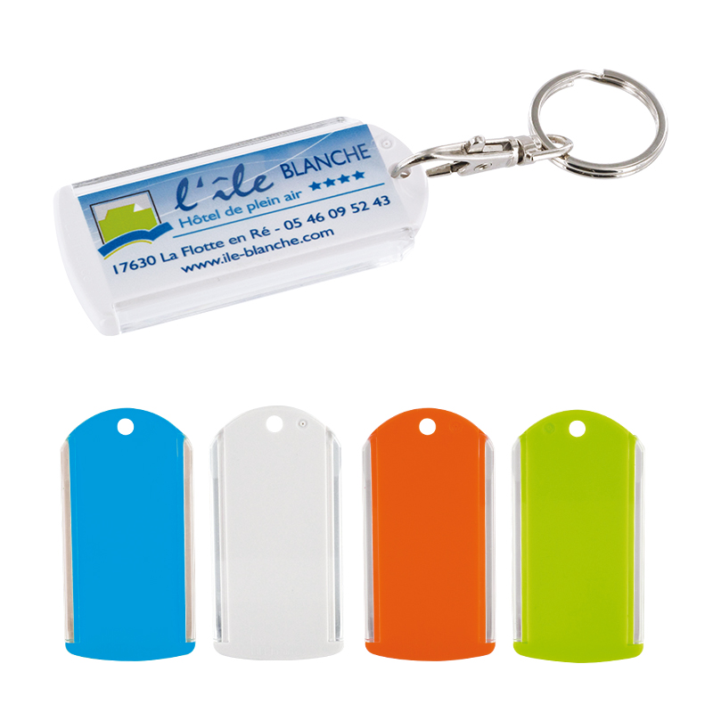 KEY-RING LABEL HOLDER