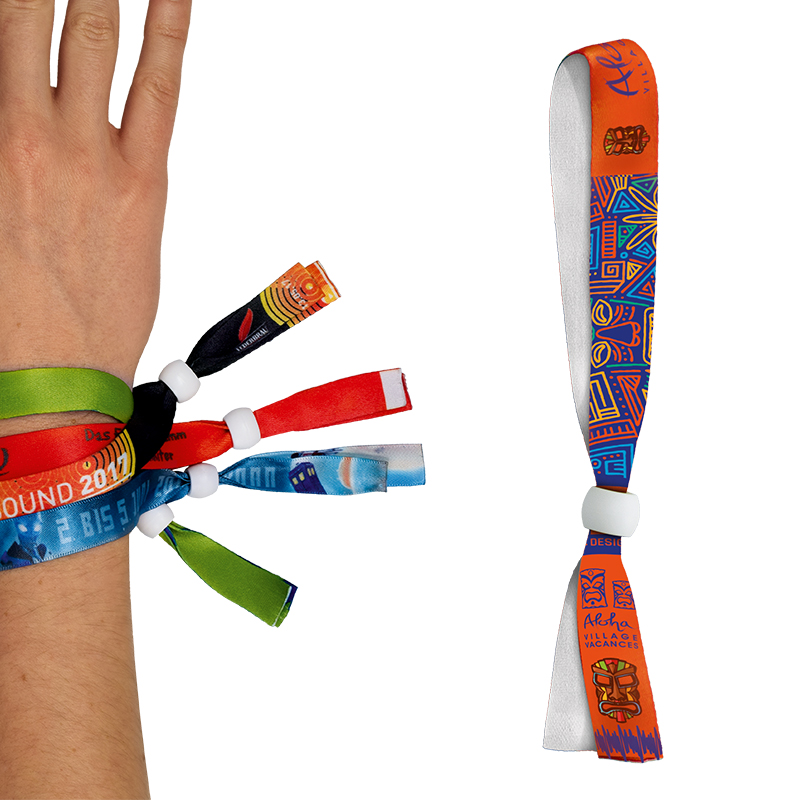 IDENTIFICATION SATIN BRACELET WITH ONE SIDE SUBLIMATION