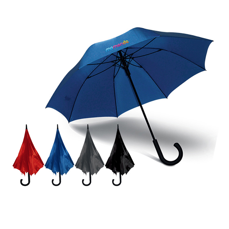 Curved handle umbrella