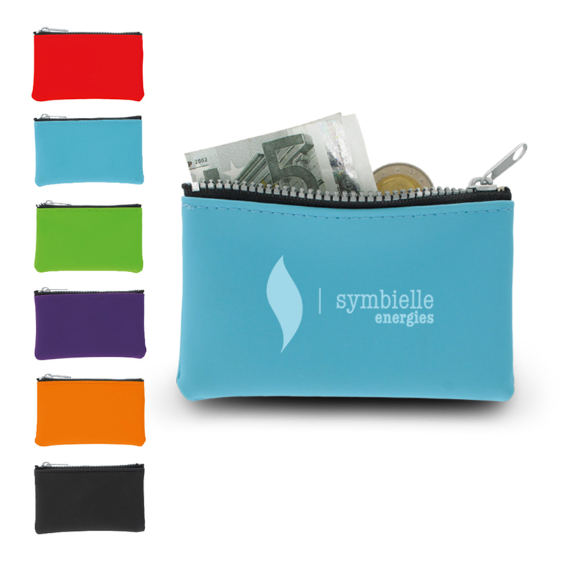 PVC PURSE WITH ZIP