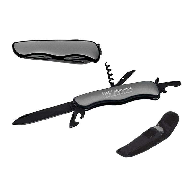 Multifunction knife, black blade