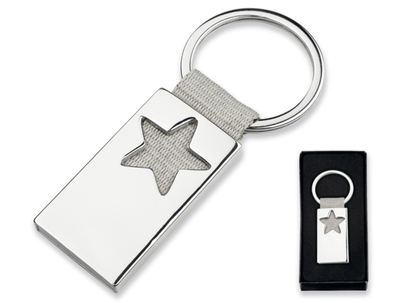 ATRIA metal keyring, Silver