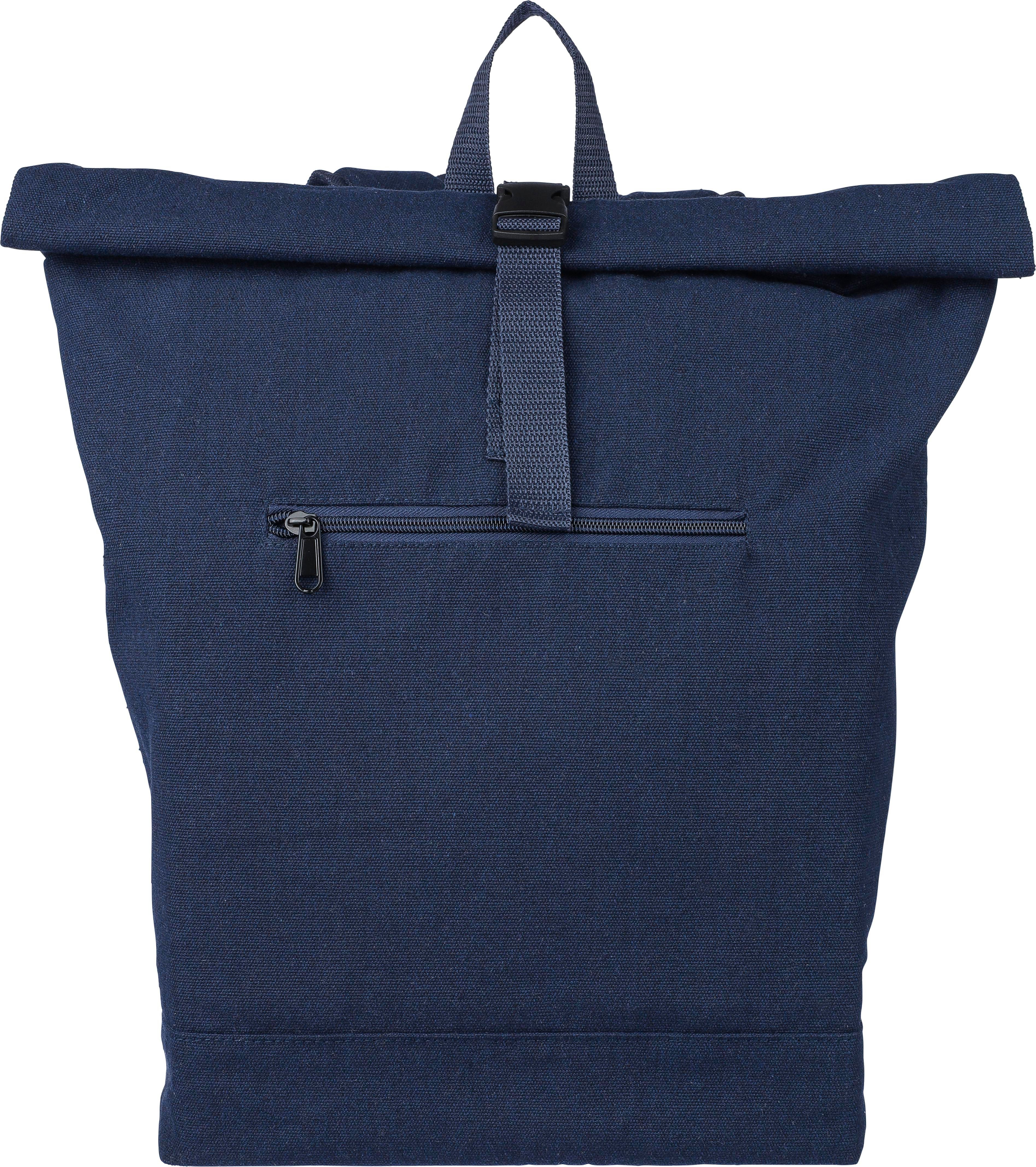 Recycled polycotton (330 gsm) rolltop backpack Thaddeus