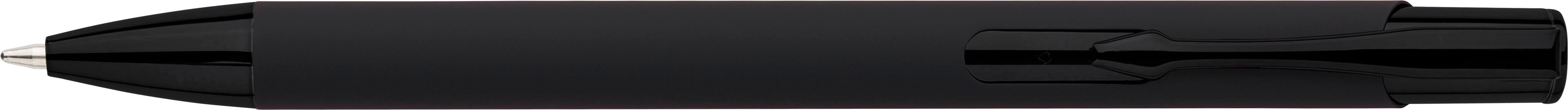Recycled aluminium rubberized ballpen Anisa