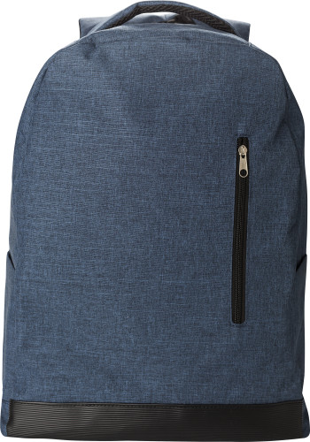Polyester RPET (600D) backpack Celeste