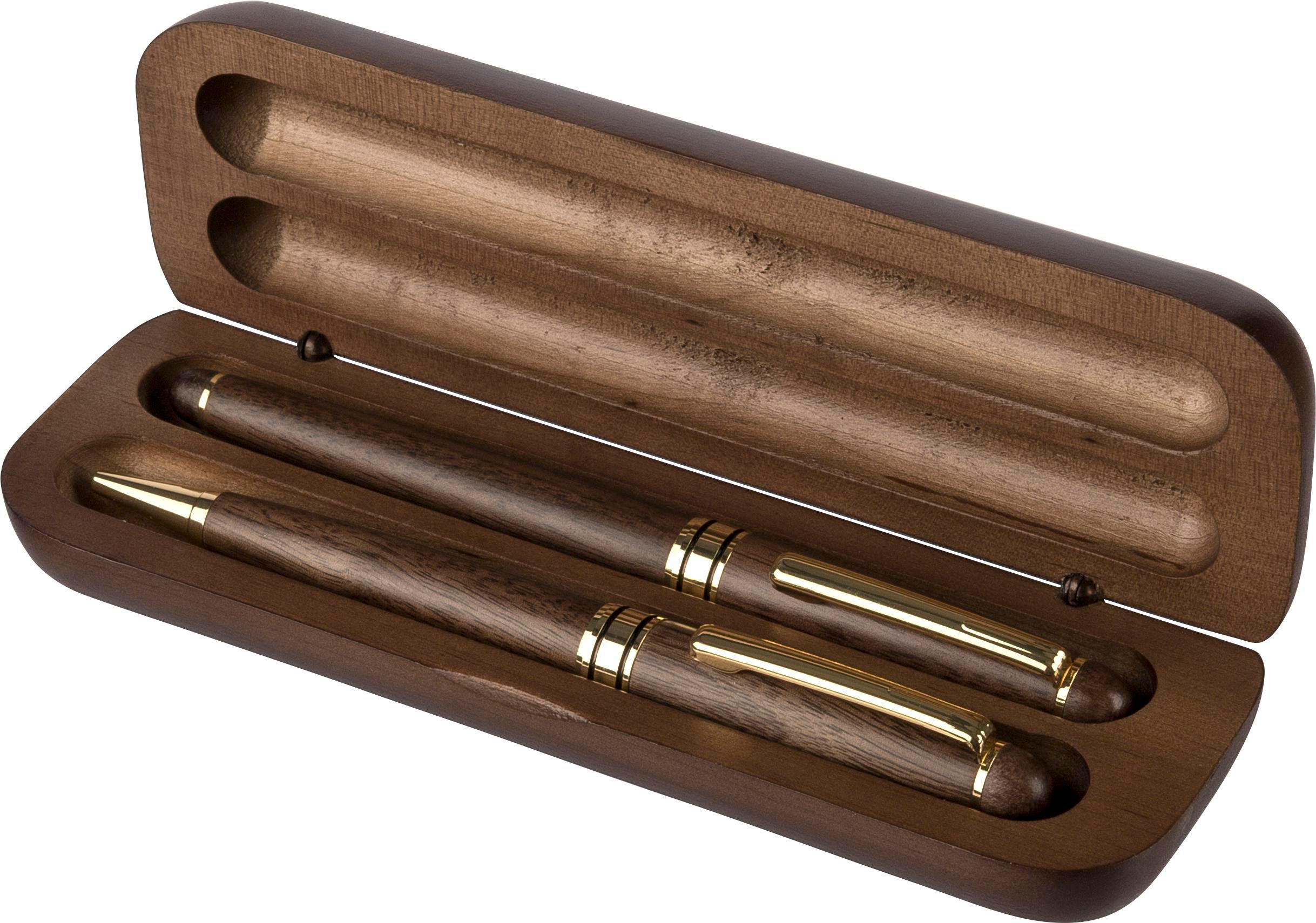 Walnut wooden pen set Adelina