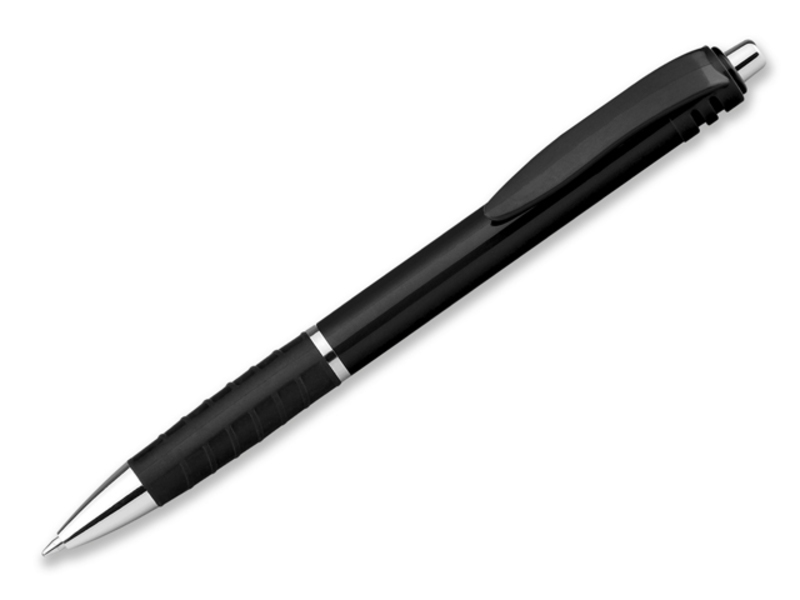 DAREN plastic ball pen, blue refill, Black